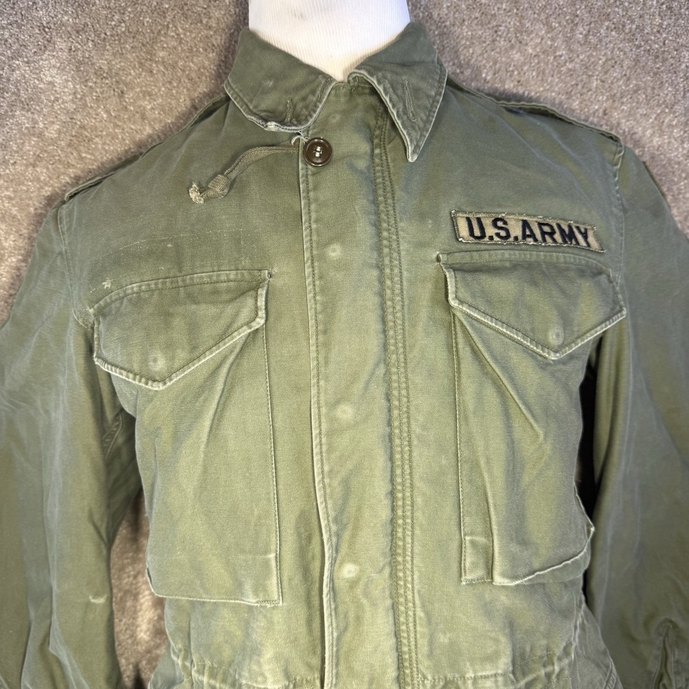 U.S. Army M-1951 Field Jacket Talon Zipper Special Forces/Airborne Patches(RARE)
